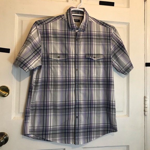 Alfani Regular Fit Men's S Short Sleeve - Picture 1 of 6
